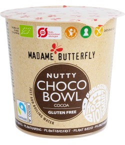 Owsianka błyskawiczna CZEKOLADA - ORZECHY LASKOWE bezglutenowa BIO - MADAME BUTTERFLY 55 g