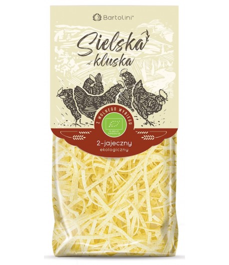 Makaron KRAJANKA 2-jajeczny semolinowy BIO - BARTOLINI 250 g