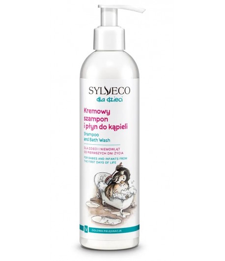 Kremowy szampon i płyn do kąpieli dla dzieci - Sylveco 300 ml