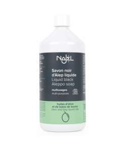 Uniwersalne czarne mydło Aleppo - naturalny detergent - Najel 1 litr