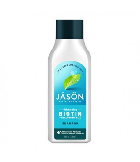 Odbudowujący szampon z biotyną dla włosów zniszczonych - Jason 473 ml