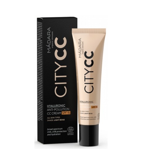 Miejski krem CC SPF 15 Ligt beige - Madara 40 ml