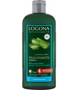 Szampon nawilżający z bio-aloesem i kwasem hialuronowym - Logona 250 ml