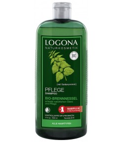 Pielęgnujący szampon z bio-pokrzywą - Logona 500 ml