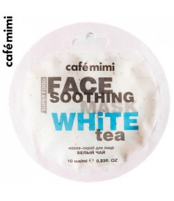 Maseczka-scrub do twarzy z białą herbatą i lotosem - CAFE MIMI 10 ml