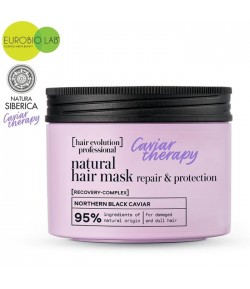 Maska do włosów zniszczonych i matowych Caviar Therapy - Regeneracja i Ochrona - Natura Siberica 150 ml