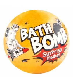 Musująca kula do kąpieli z niespodzianką - pomarańczowa - LaQ 110 g