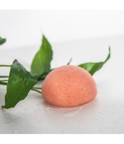 Konjac - naturalna gąbka do mycia twarzy  z różową glinką - Mohani
