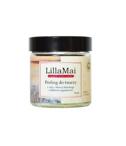 Arganowy Peeling do twarzy z solą z Morza Martwego - Lilla Mai 70 ml