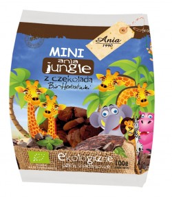 Ciastka z czekoladą mini Jungle BIO - Bio Ania 100 g
