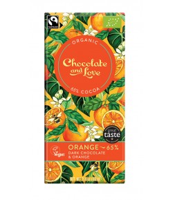 Czekolada szwajcarska gorzka o smaku pomarańczowym FAIR TRADE BIO - Chocolate and Love 80 g