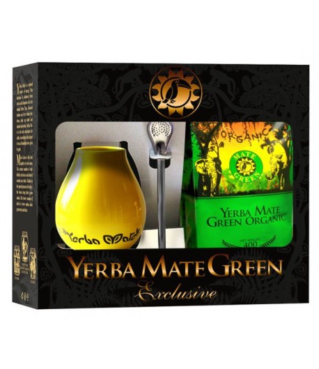 Zestaw Yerba Mate BIO Matero, Bombilla - Organic Mate Green 400 g