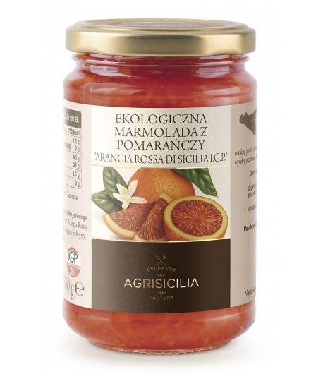 Marmolada z czerwonej pomarańczy BIO - AGRISICILIA 360 g