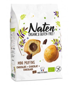 Mini Mufinki z nadzieniem orzechowo - kakaowym bezglutenowe BIO - NATEN 200 g