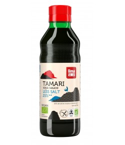 Sos sojowy Tamari 25% - mniej soli, bezglutenowy BIO - Lima 250 ml