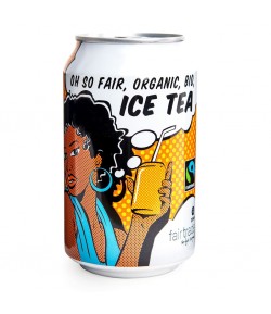 Napój gazowany o smaku ICE TEA FAIR TRADE BIO - OXFAM 330 ml
