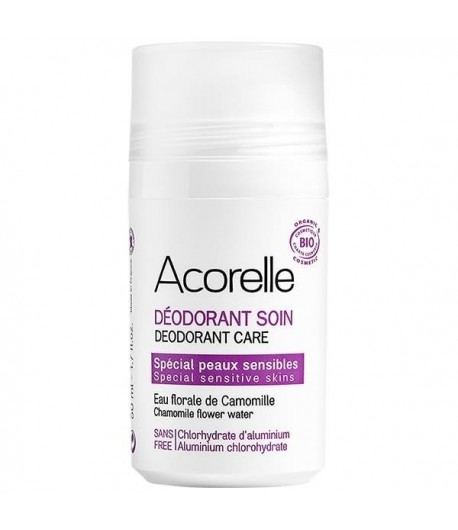 Ałun i Rumianek - Organiczny dezodorant w kulce do skóry wrażliwej - Acorelle 50 ml