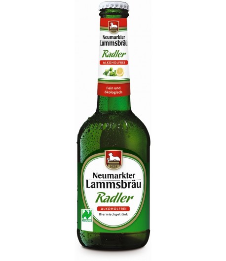 Piwo bezalkoholowe Radler BIO - NEUMARKTER LAMMSBRAU 330 ml