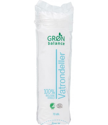 Płatki kosmetyczne z bawełny ekologicznej - GRON BALANCE 70szt.