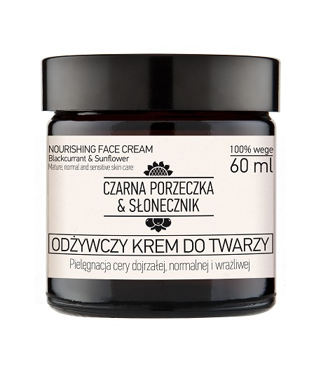 Odżywczy Krem do twarzy - Czarna porzeczka & Słonecznik 60ml