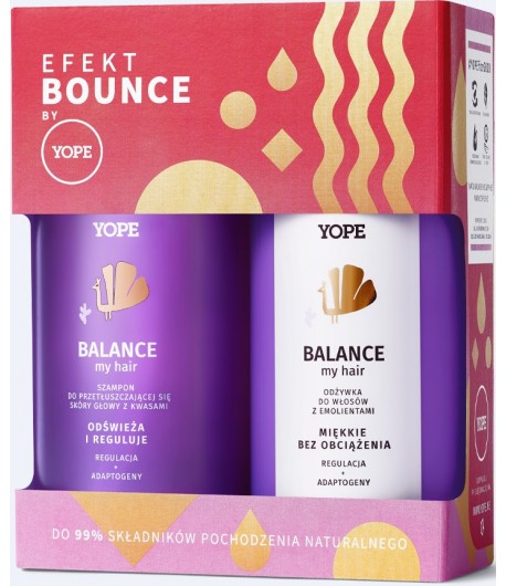 BALANCE - Zestaw szampon + odżywka - Yope 300+300ml