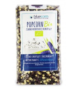Ziarna popcornu z Niebieskiej kukurydzy bezglutenowe BIO - BLUECORN 350g