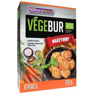 Burger wegański warzywny BIO - NATURAVENA 200g
