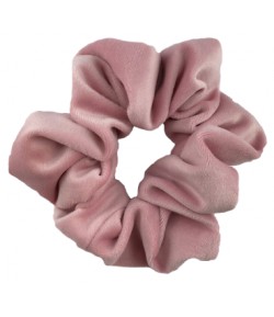 Welurowa scrunchie - brudny róż - BoMoye