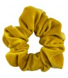 Welurowa scrunchie - musztardowy - BoMoye