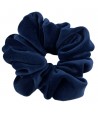 Welurowa scrunchie - granatowy - BoMoye