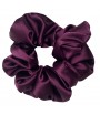 Satynowa scrunchie - śliwkowy - BoMoye