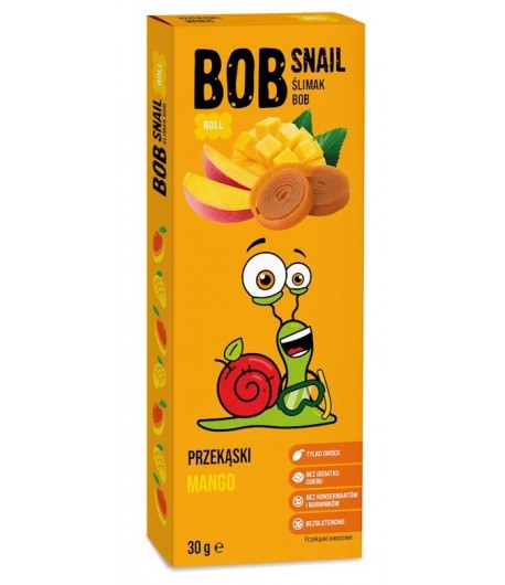 Przekąska Mango bez dodatku cukru bezglutenowa - BOB SNAIL 30g