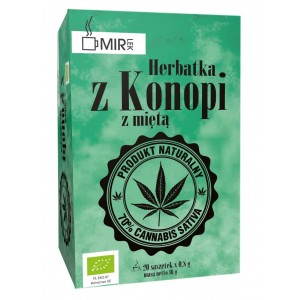 Herbatka z liści Konopi z miętą BIO - MIR-LEK 16 g (20x0,8g)
