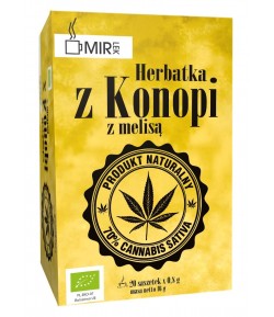 Herbatka z liści Konopi z melisą BIO - MIR-LEK 16 g (20x0,8g)