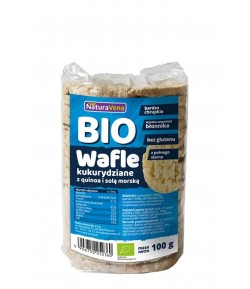 Wafle kukurydziane pełnoziarniste z quinoa i solą morską BIO - Naturavena 100 g