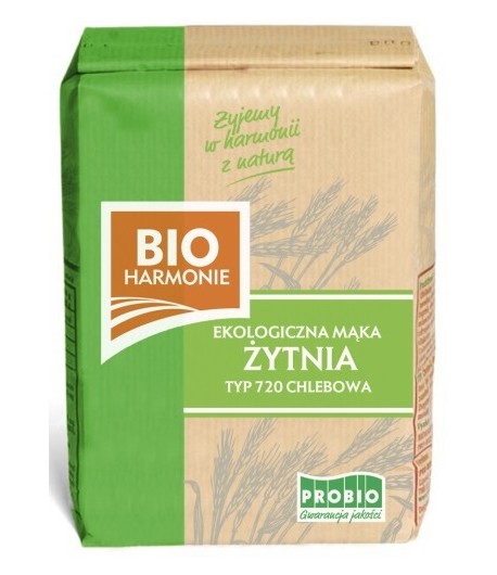 Mąka Żytnia chlebowa TYP 720 BIO - PROBIO 1 kg