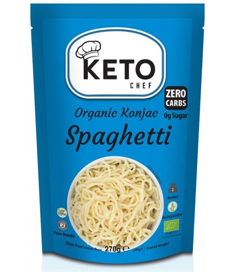 Makaron KETO (KONJAC tupu NOODLE SPAGHETTI) bezglutenowy BIO - KETO CHEF 270 g