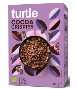 Chrupki ryżowe kakaowe  bezglutenowe BIO - TURTLE 300 g