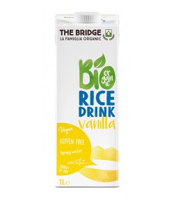 Napój Ryżowy o smaku Waniliowym bez dodatku cukrów bezglutenowy BIO - The Bridge 1l