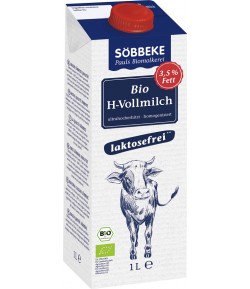 Mleko bez laktozy (min. 3,5% tłuszczu) BIO - SOBBEKE 1l