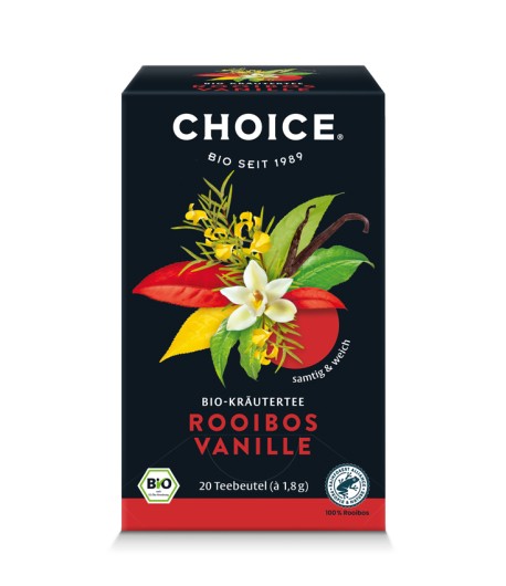ROOIBOS WANILIA Herbata ziołowa BIO - CHOICE®